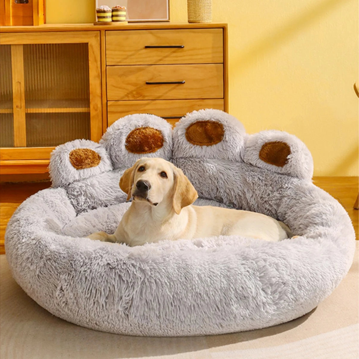 Dog Bed - Designer Beds For Dogs - The Paw - Grey